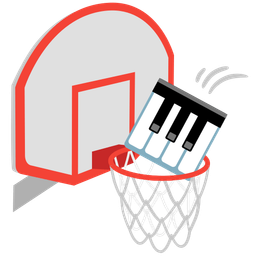 basketball and musical keyboard