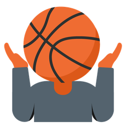 basketball and person shrugging