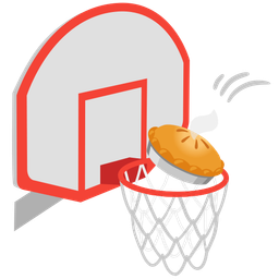 basketball and pie