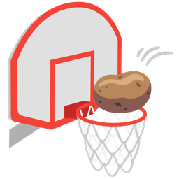 basketball and potato