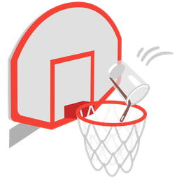 basketball and pouring liquid