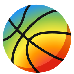basketball and rainbow