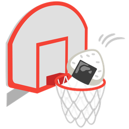 basketball and rice ball