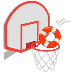 basketball and ring buoy