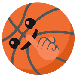 basketball and shushing face