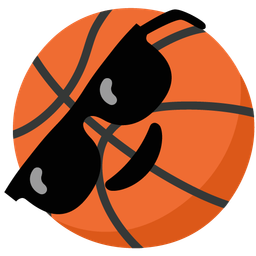 basketball and smiling face with sunglasses