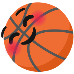 Basketball and Smiling face