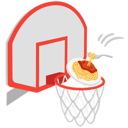 basketball and spaghetti