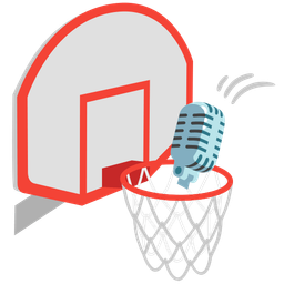 basketball and studio microphone