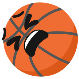 basketball and tired face