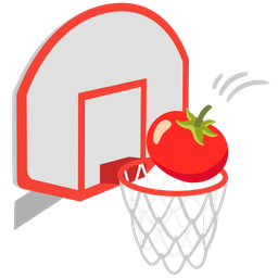 basketball and tomato