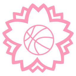 basketball and white flower