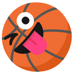 Basketball and Winking face with tongue