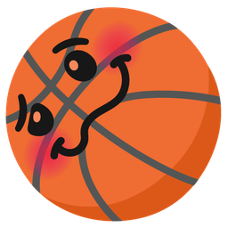 basketball and woozy face