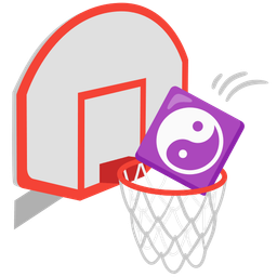 basketball and yin yang