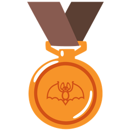 Bat and 3rd place medal