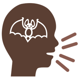 Bat and Busts in silhouette