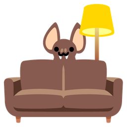 Bat and Couch and lamp