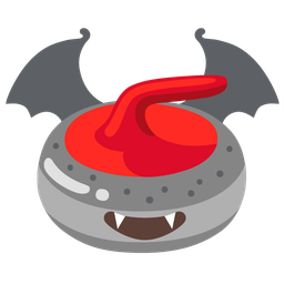 Bat and Curling stone