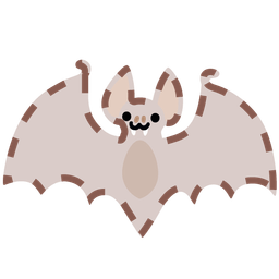 Bat and Dotted line face