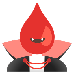 Bat and Drop of blood