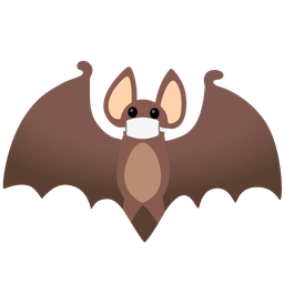 Bat and Face with medical mask