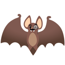 Bat and Face with monocle