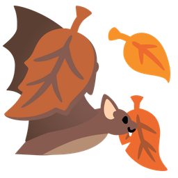 Bat and Fallen leaf