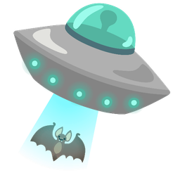 Bat and Flying saucer