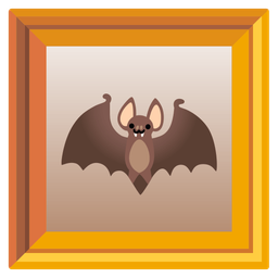 Bat and Framed picture