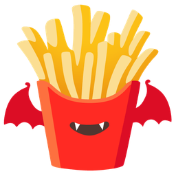 Bat and French fries