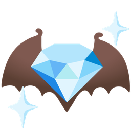 Bat and Gem stone