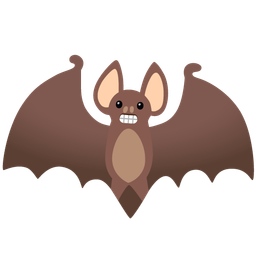 Bat and Grimacing face
