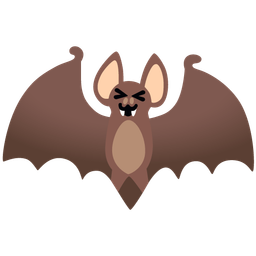 Bat and Grinning squinting face
