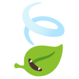 Bat and Leaf fluttering in wind