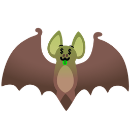 Bat and Money-mouth face