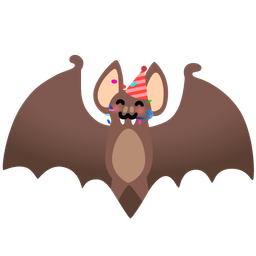 Bat and Partying face