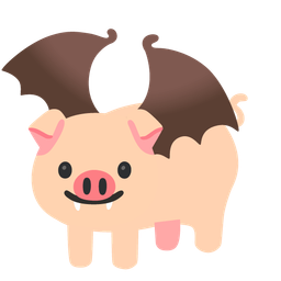 Bat and Pig face