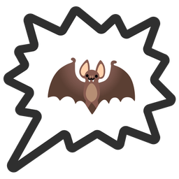 Bat and Right anger bubble