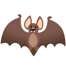 Bat and Slightly smiling face