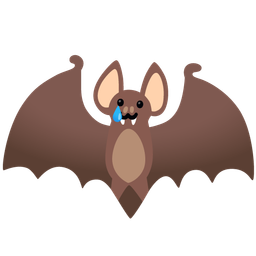 Bat and Smiling face with tear