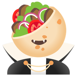 Bat and Stuffed flatbread