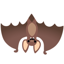 Bat and Upside-down face