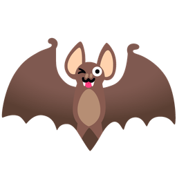 Bat and Winking face with tongue