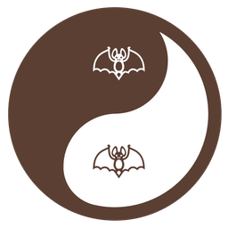 Bat and Yin yang