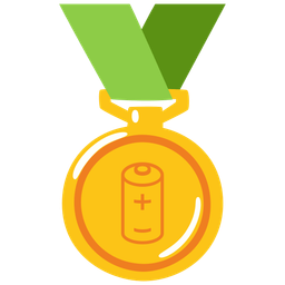 battery and 1st place medal