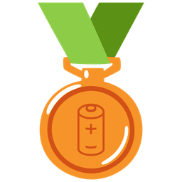 battery and 3rd place medal
