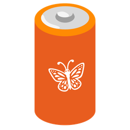 battery and butterfly