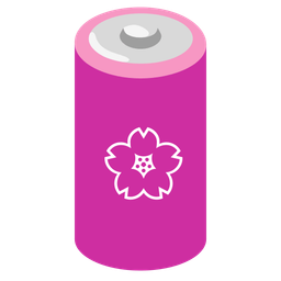battery and cherry blossom
