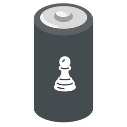 battery and chess pawn